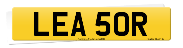 Registration number LEA 50R